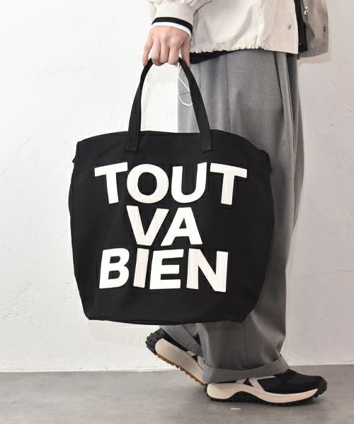 Ampersand｜キャンバスバケットロゴ入りバック [[ER26-S81]][C]