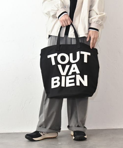 Ampersand｜キャンバスバケットロゴ入りバック [[ER26-S81]][C]