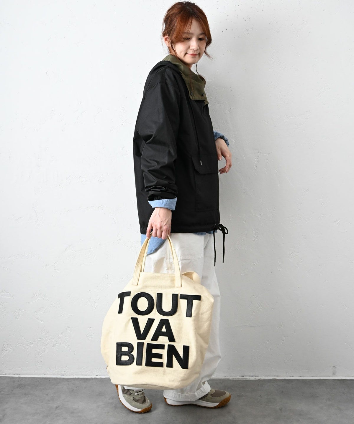 Ampersand｜キャンバスバケットロゴ入りバック [[ER26-S81]][C]