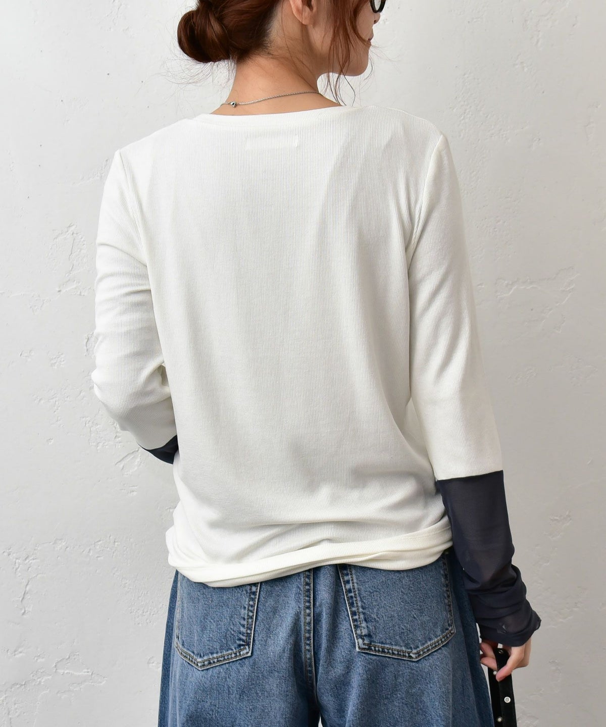 HUMS｜袖シアー切替インナー [[C-5099]][C]