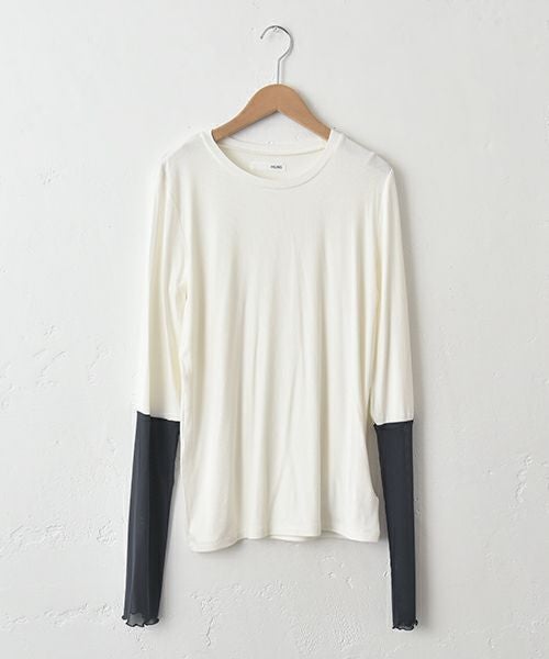  HUMS｜袖シアー切替インナー [[C-5099]][C]