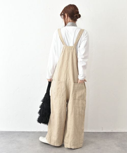 HUMS｜リネンサロペット [[C-5095]][C] | ma28 ONLINE STORE