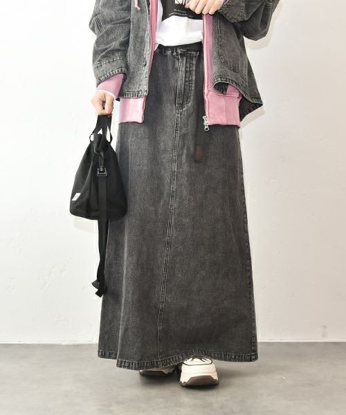 IN THE MARKET｜ベルト付きボックススカート [[IN-109]][C]