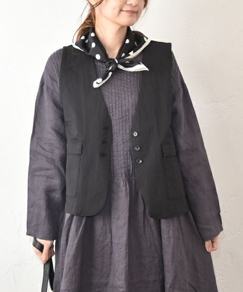 SUN VALLEY｜コットンナイロンツイルベスト [[SE2007260]][C]