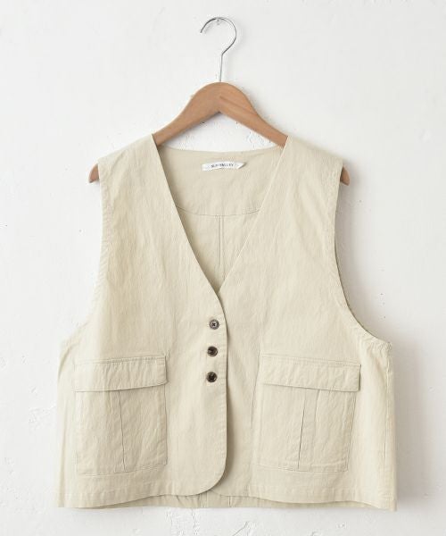 SUN VALLEY｜コットンナイロンツイルベスト [[SE2007260]][C]