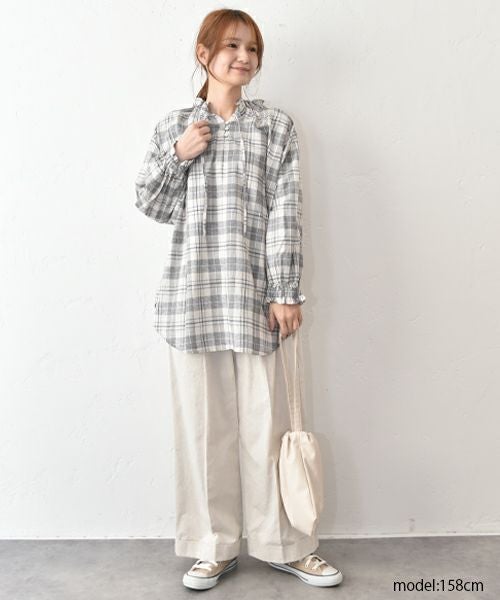 SUN VALLEY｜コットンリネン2wayプルオーバー [[SK2015260]][C]