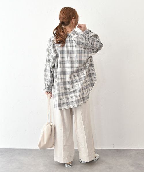 SUN VALLEY｜コットンリネン2wayプルオーバー [[SK2015260]][C]