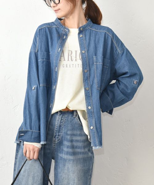 HUMS｜デニムシャツ [[WLA2634]][C]