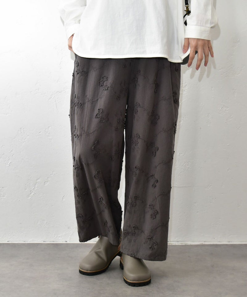 hagumu｜立体刺繍ワイドパンツ [[CPMA-5126]][C]