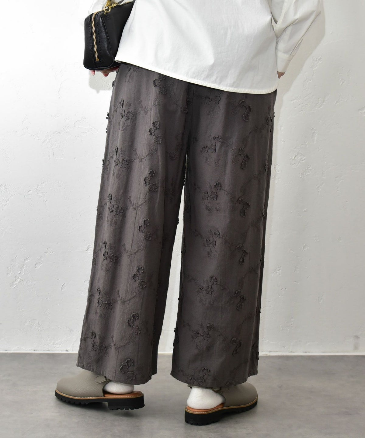 hagumu｜立体刺繍ワイドパンツ [[CPMA-5126]][C]