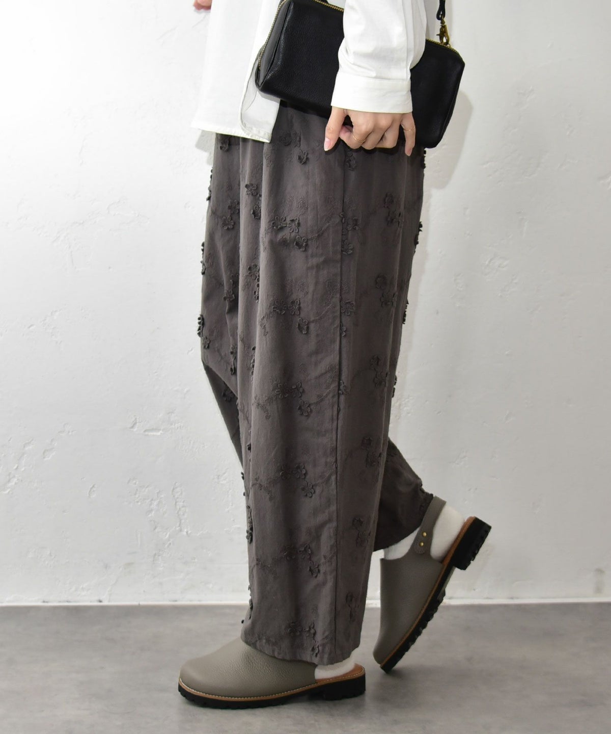 hagumu｜立体刺繍ワイドパンツ [[CPMA-5126]][C]