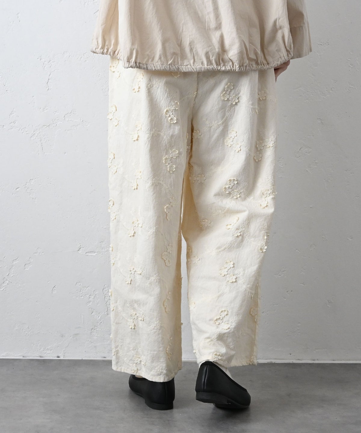 hagumu｜立体刺繍ワイドパンツ [[CPMA-5126]][C]
