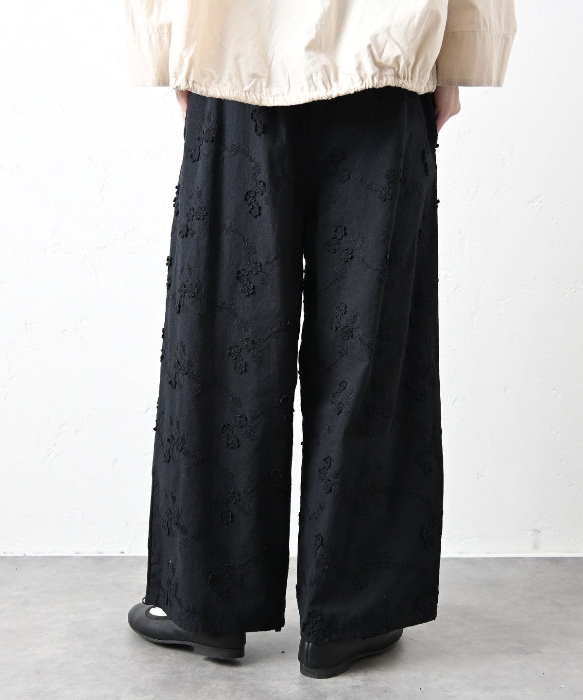 hagumu｜立体刺繍ワイドパンツ [[CPMA-5126]][C]