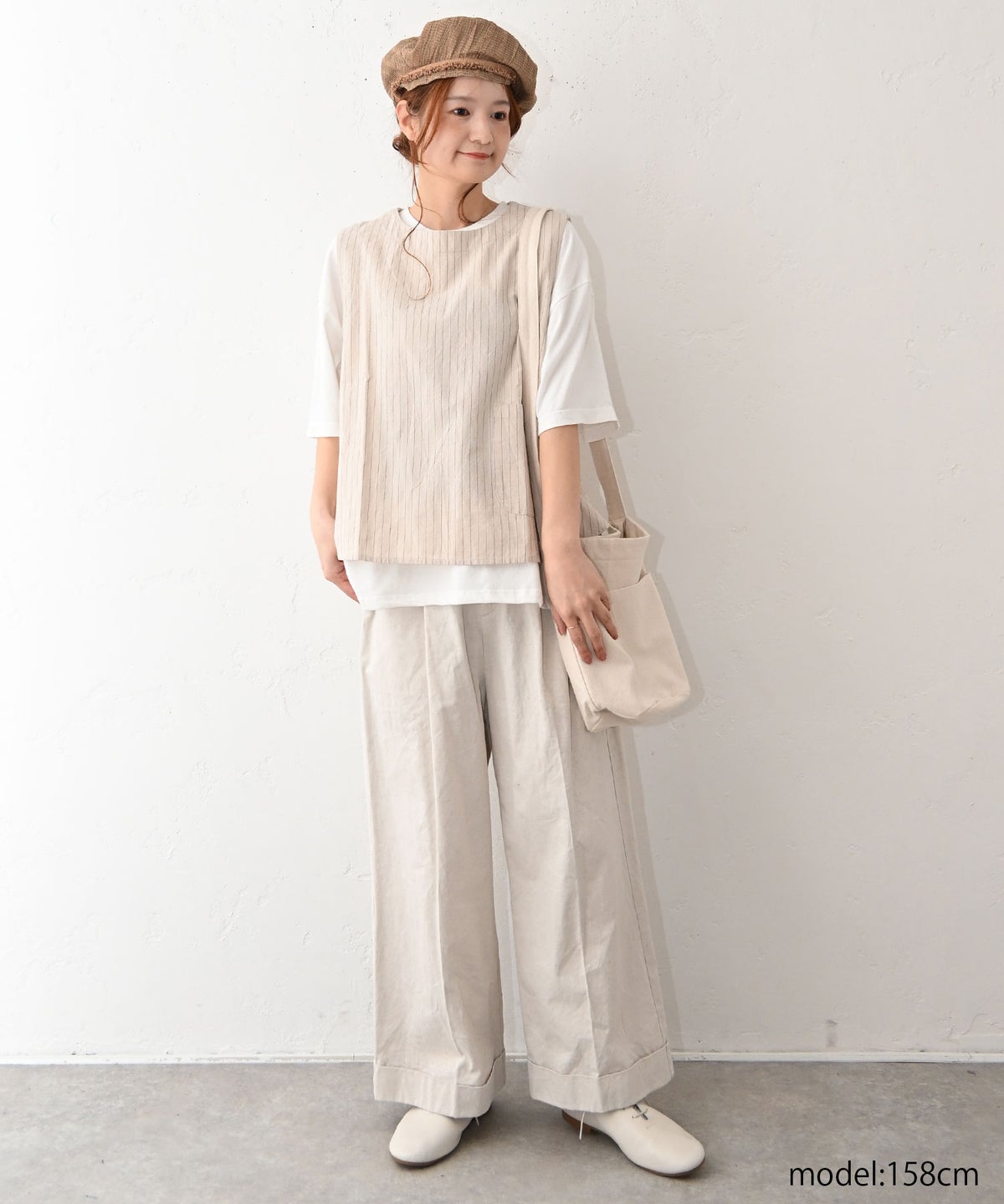 No18｜コットンリネンセンタープレスパンツ [[H26004]][C]