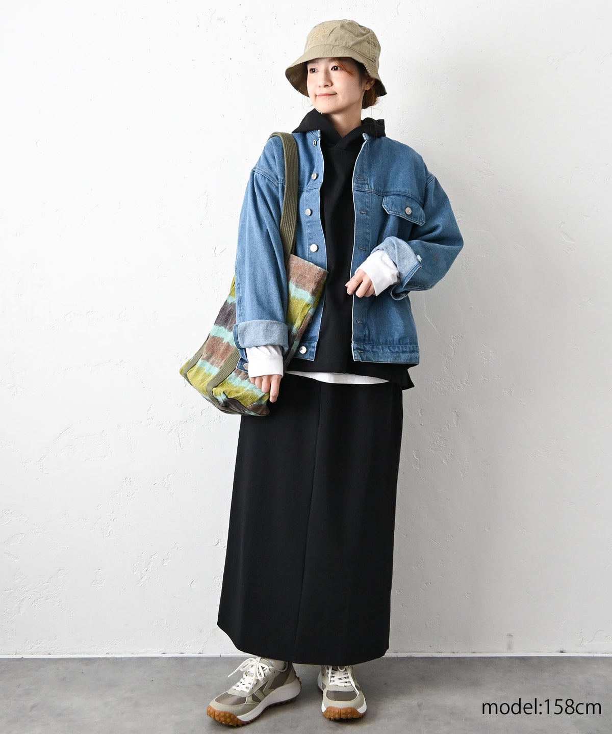 Our.｜ノーカラーデニムジャケット [[131342H]][C]