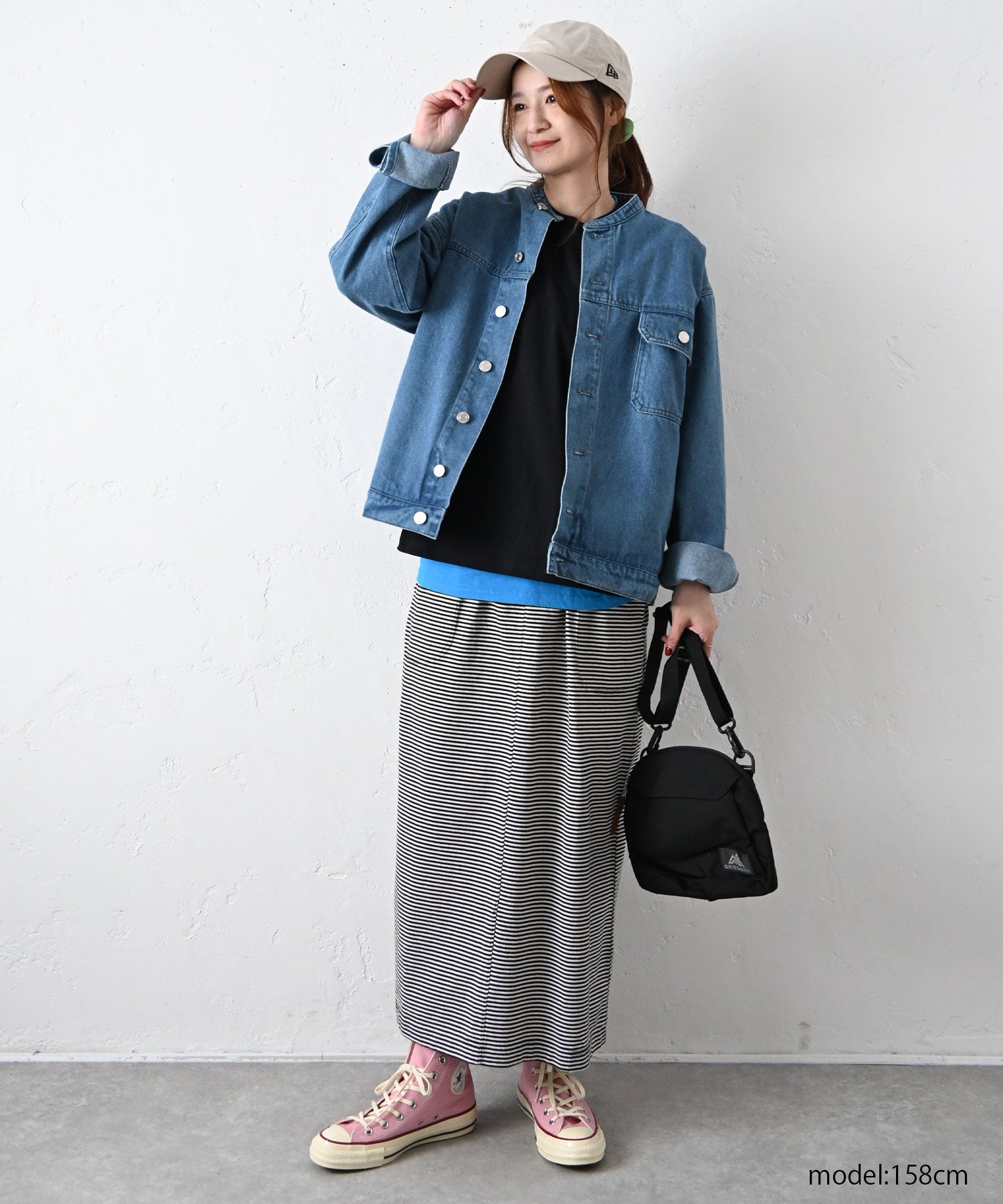 Our.｜ノーカラーデニムジャケット [[131342H]][C] | ma28 ONLINE STORE