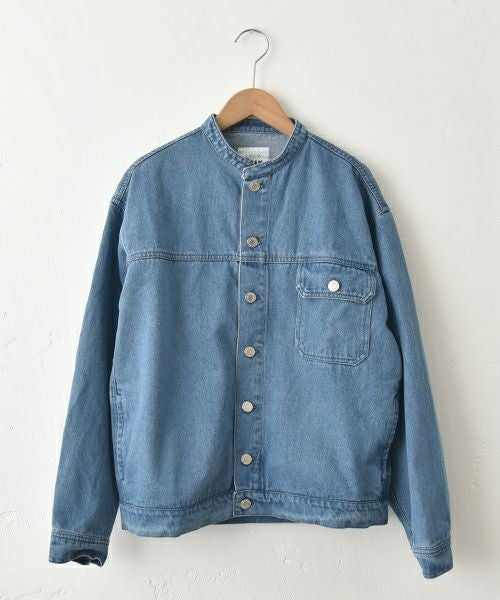 Our.｜ノーカラーデニムジャケット [[131342H]][C] | ma28 ONLINE STORE