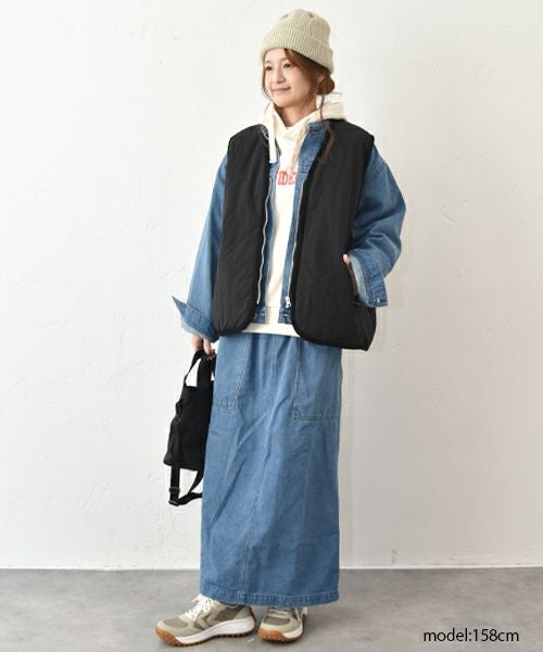 Our.｜デニムボックススカート [[131341H]][C]