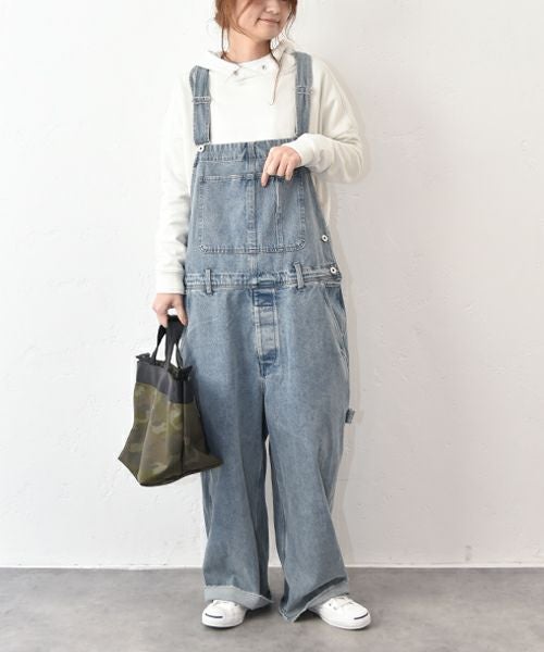 Our.｜すそ切りっぱなし　デニムサロペット [[Our-022]][C]