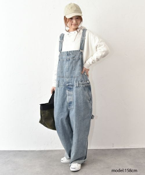 Our.｜すそ切りっぱなし　デニムサロペット [[Our-022]][C]