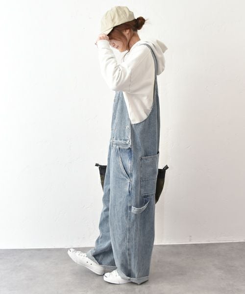 Our.｜すそ切りっぱなし　デニムサロペット [[Our-022]][C]