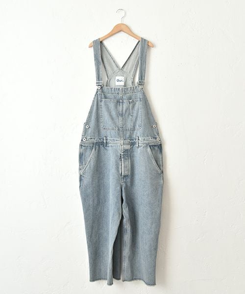 Our.｜すそ切りっぱなし　デニムサロペット [[Our-022]][C]