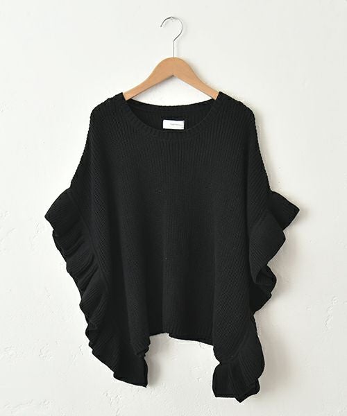 hagumu｜フリルニットポンチョ [[MT-0490]][C]