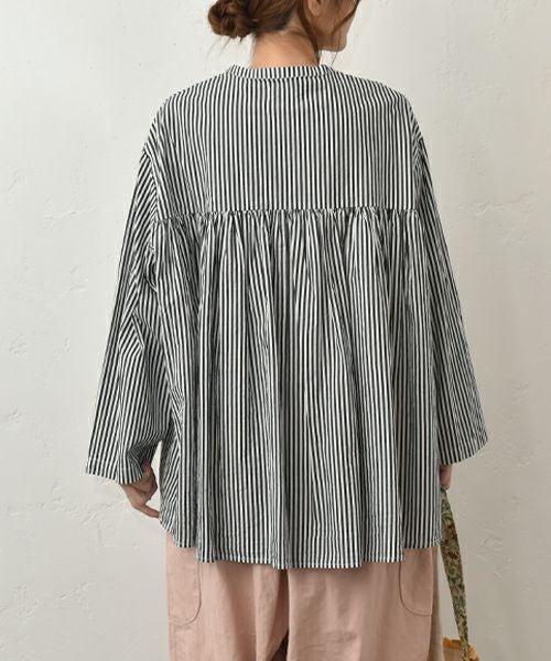 hagumu｜バンドカラーシャツ [[hag-182]][C]