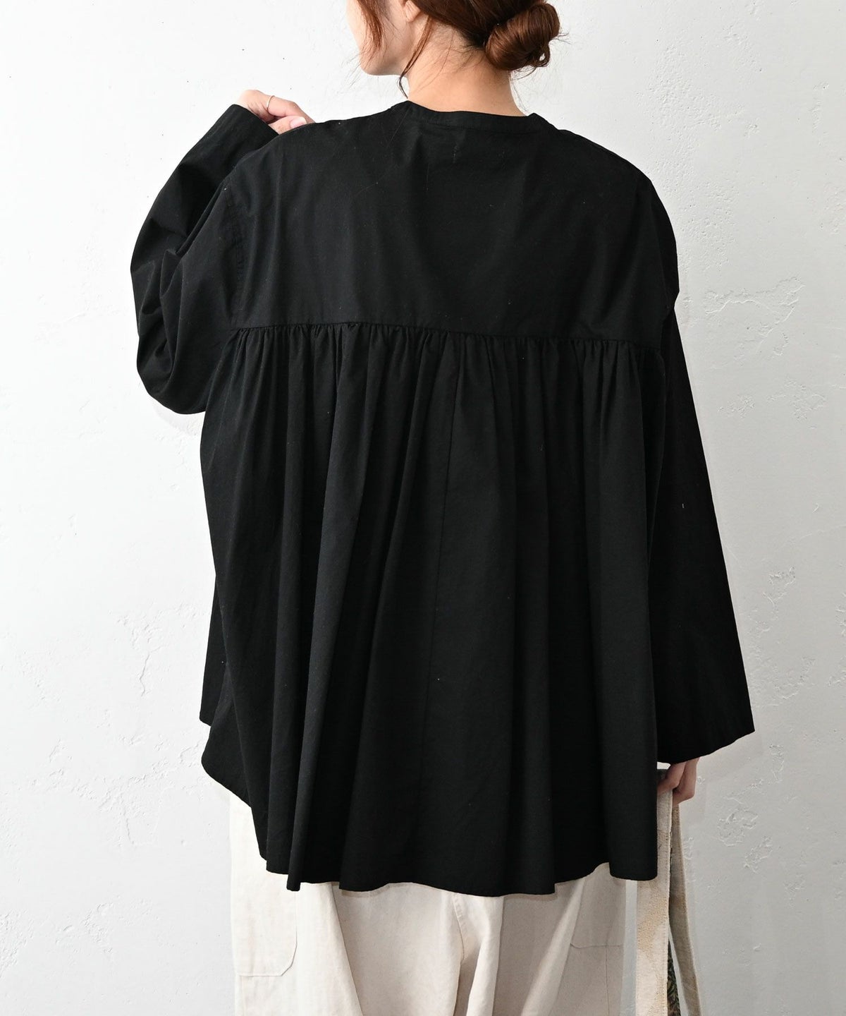 hagumu｜バンドカラーシャツ [[hag-182]][C]