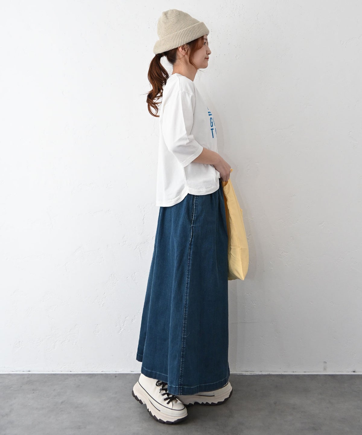 and quarter｜ヘムラウンドプリントTee [[MA-16282]][C]