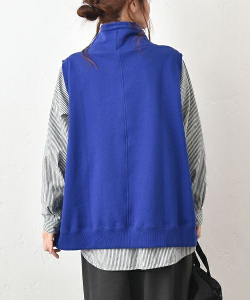 her.｜モックネックスウェットベスト [[131345H]][C]