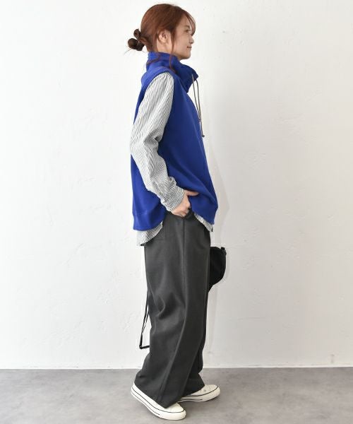 her.｜モックネックスウェットベスト [[131345H]][C]