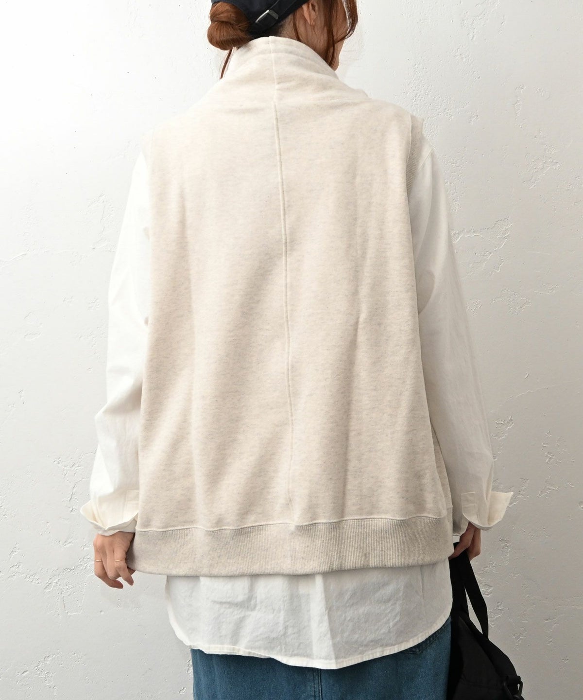 her.｜モックネックスウェットベスト [[131345H]][C]