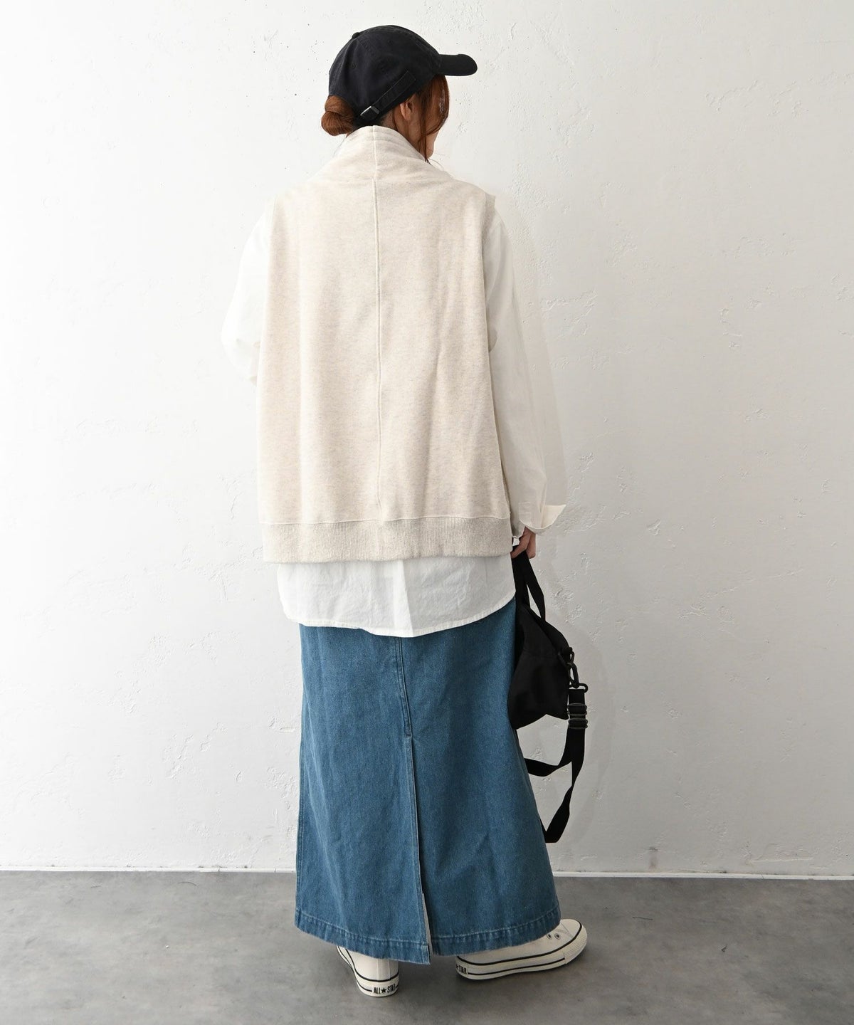 her.｜モックネックスウェットベスト [[131345H]][C]