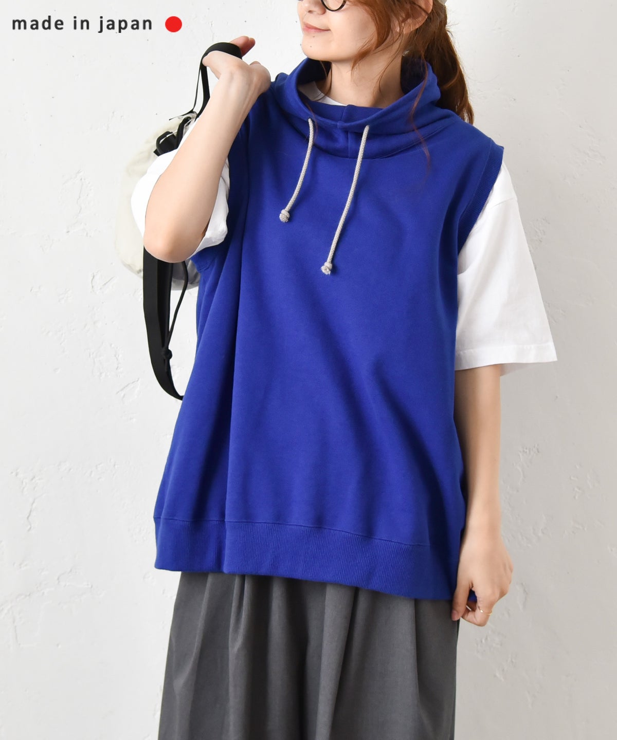 her.｜モックネックスウェットベスト [[131345H]][C]