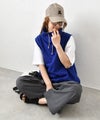 her.｜モックネックスウェットベスト [[131345H]][C]
