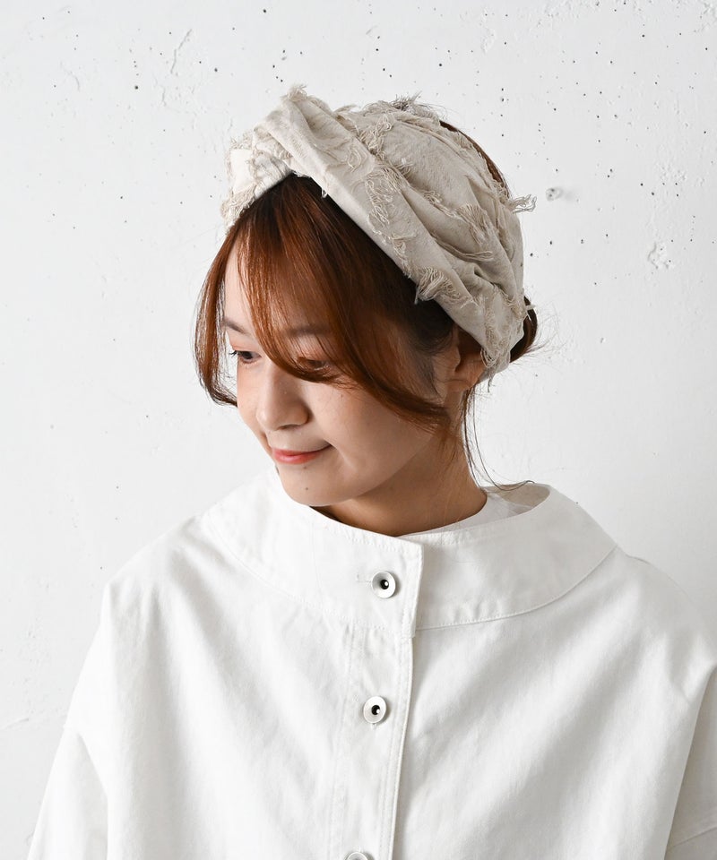 STEVENS&SON｜シャギージャガードターバン [[MA-26-0201]][C]