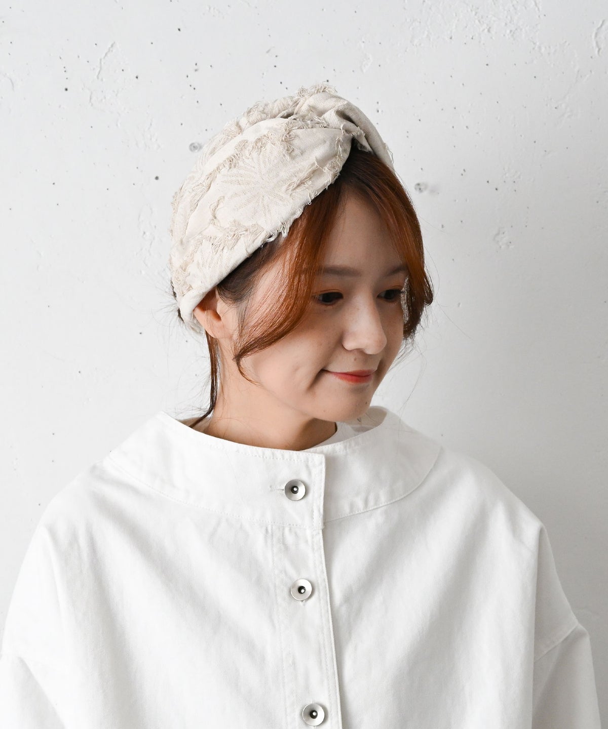 STEVENS&SON｜シャギージャガードターバン [[MA-26-0201]][C]