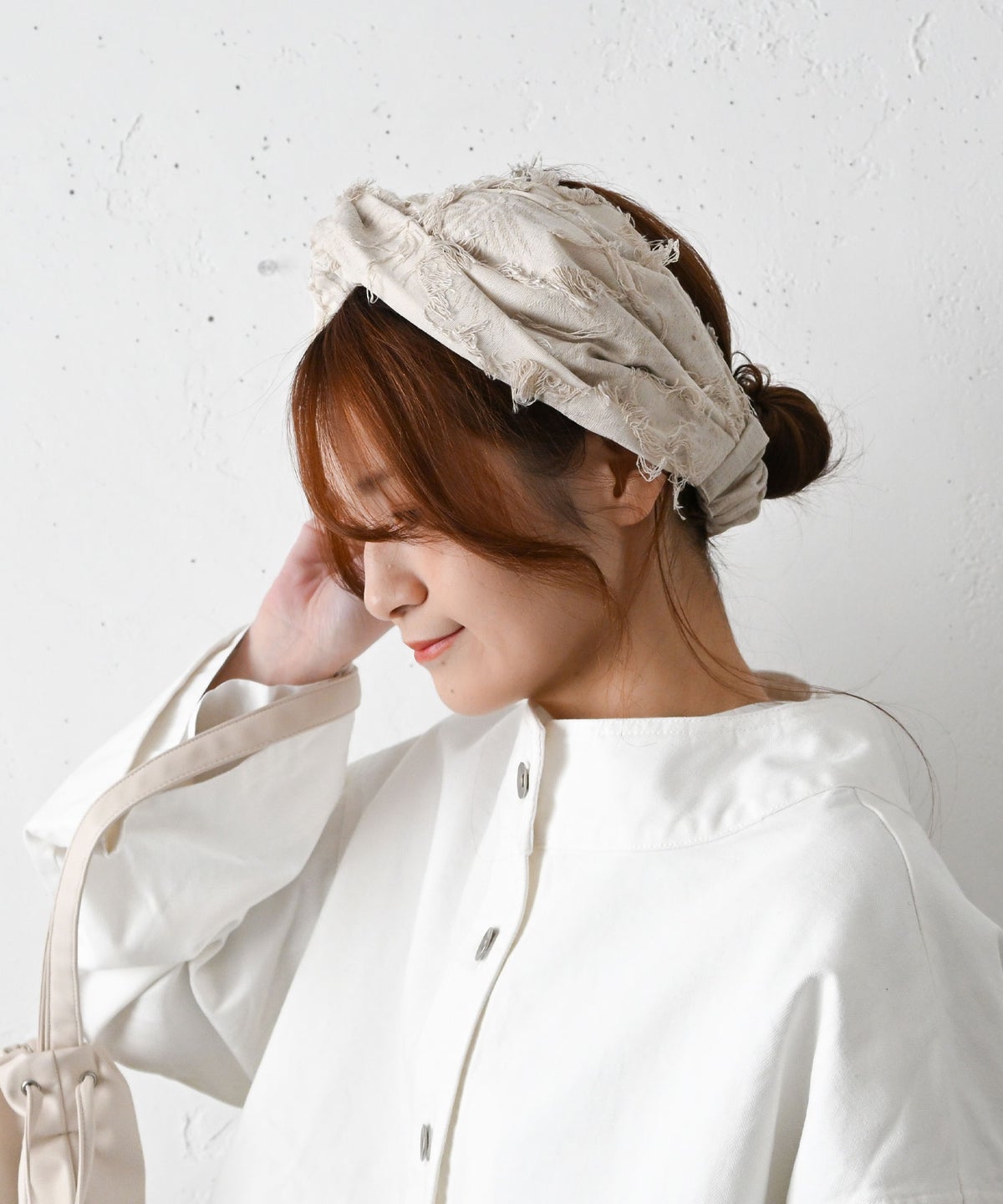 STEVENS&SON｜シャギージャガードターバン [[MA-26-0201]][C]