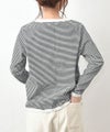 and quarter｜10分袖ボーダーカットソー [[MA-055]][C]