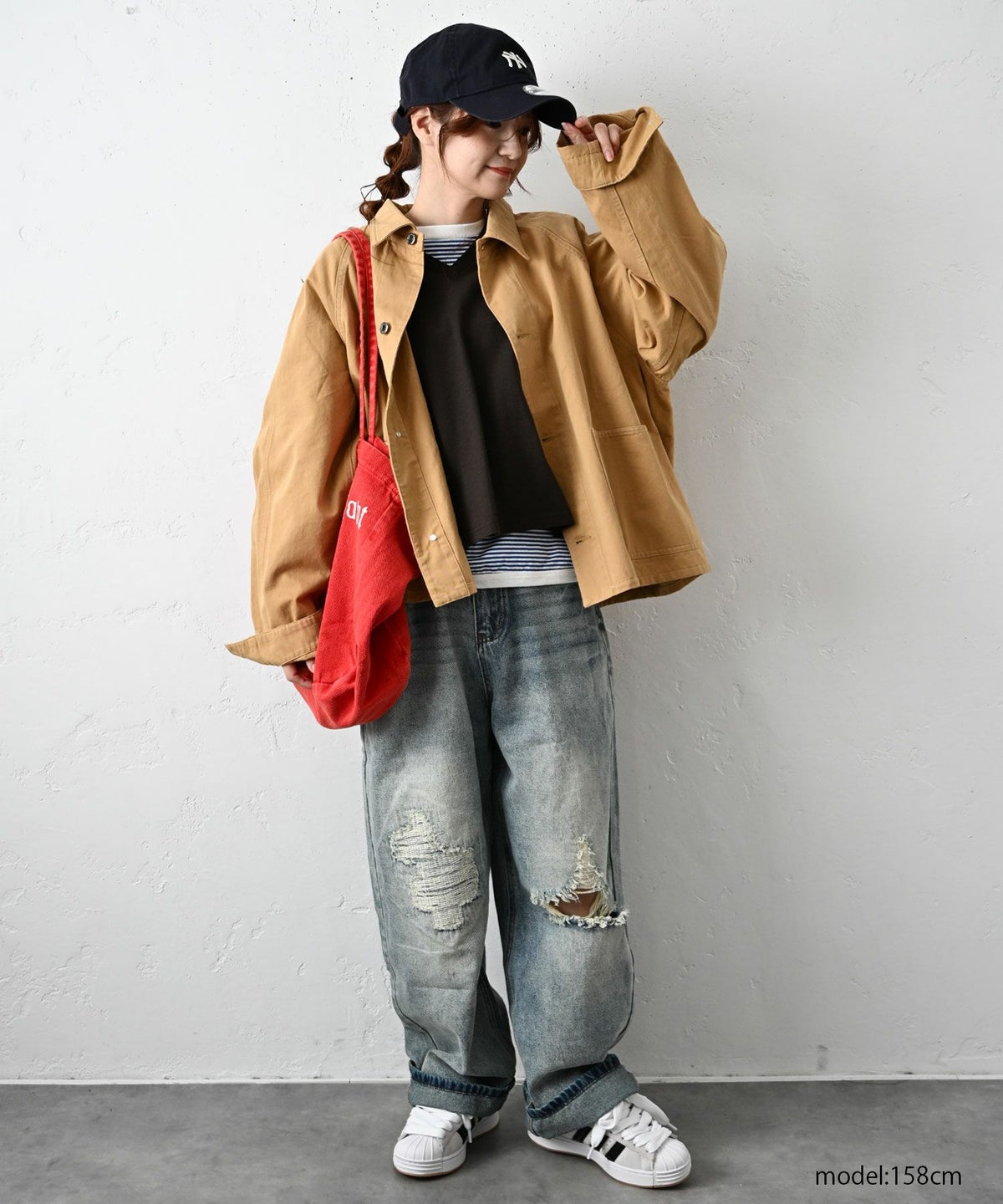 and quarter｜10分袖ボーダーカットソー [[MA-055]][C]