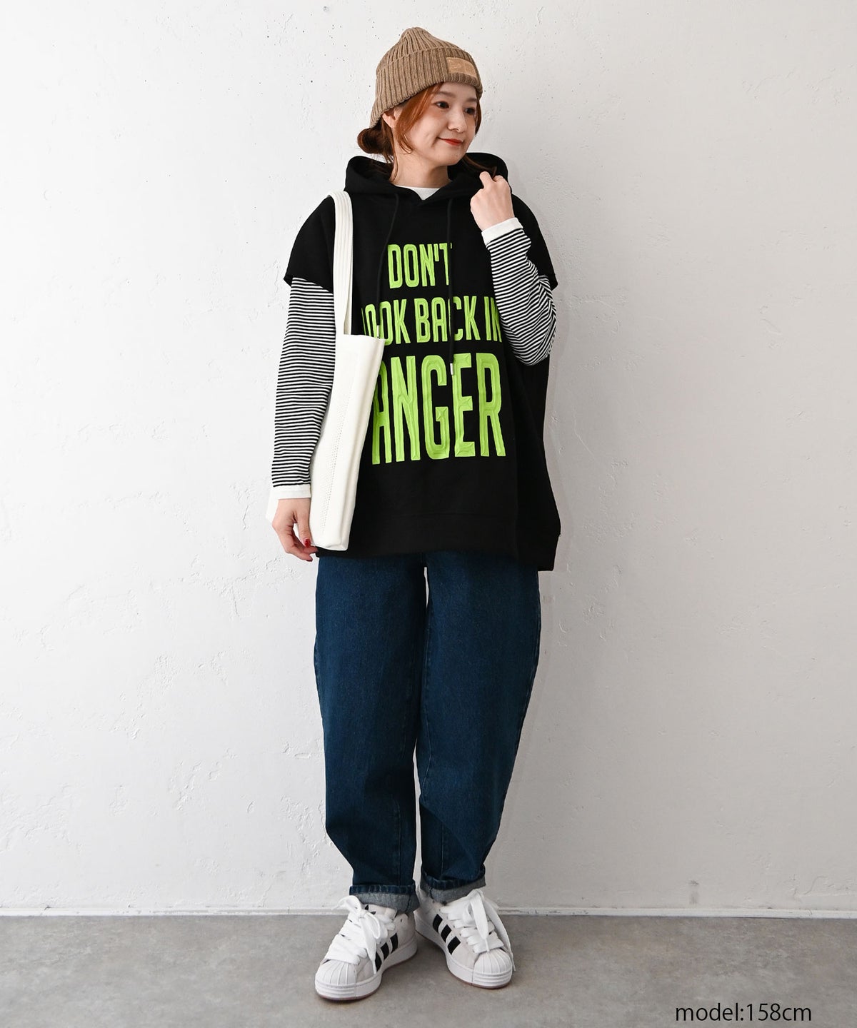 and quarter｜10分袖ボーダーカットソー [[MA-055]][C]