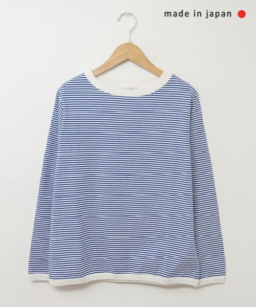 and quarter｜10分袖ボーダーカットソー [[MA-055]][C]