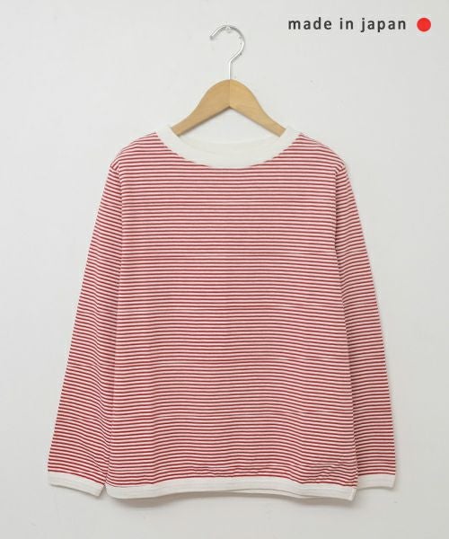 and quarter｜10分袖ボーダーカットソー [[MA-055]][C]