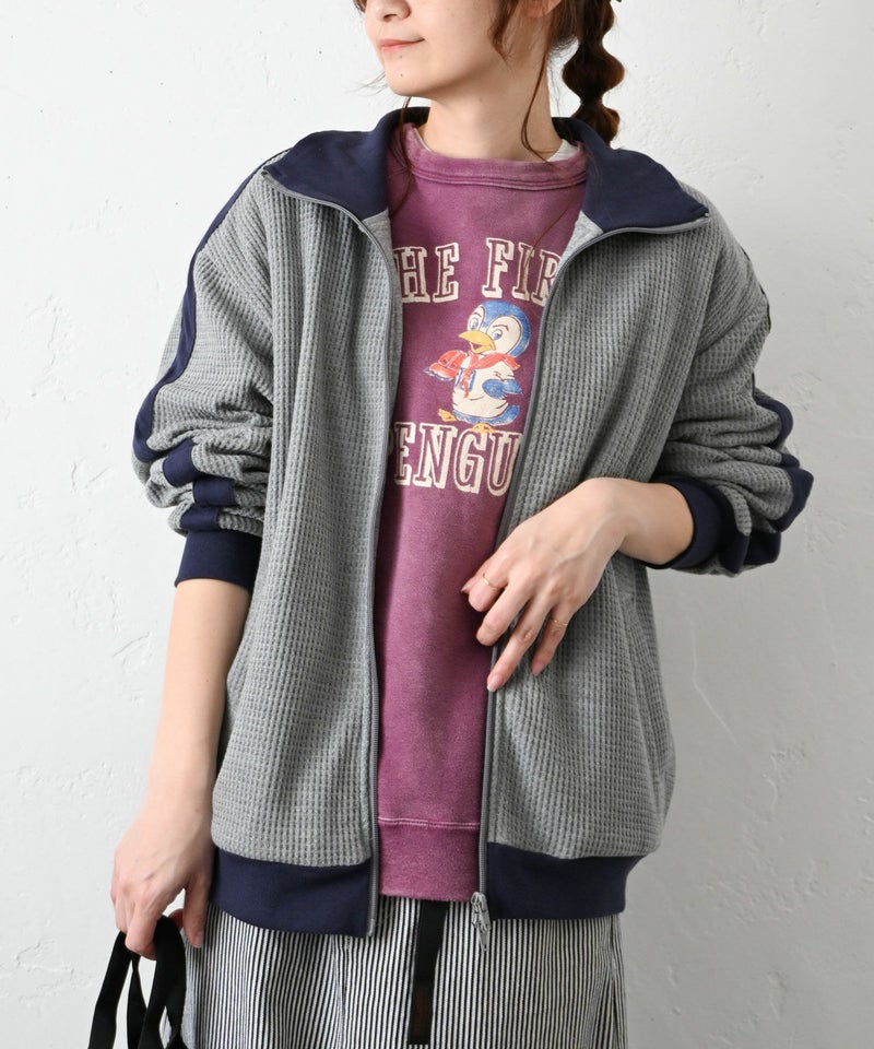 IN THE MARKET｜ワッフル素材ジップアップジャケット [[C-2503]][C]