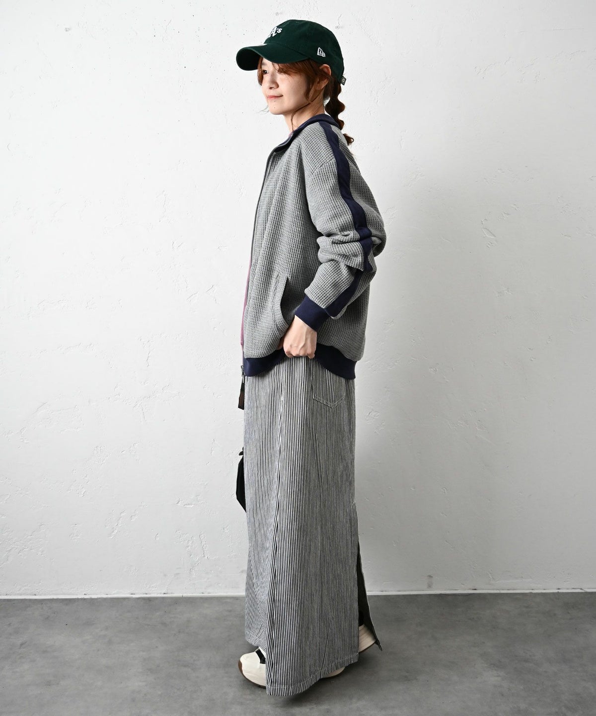 IN THE MARKET｜ワッフル素材ジップアップジャケット [[C-2503]][C]