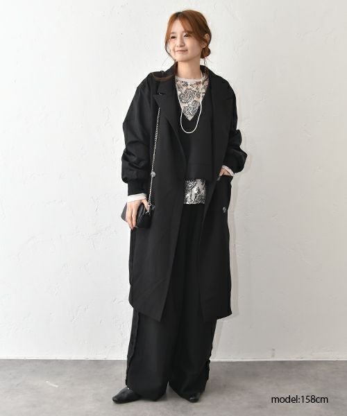 TRANOI.｜バックスリットキーネックジレ [[214R228]][C]