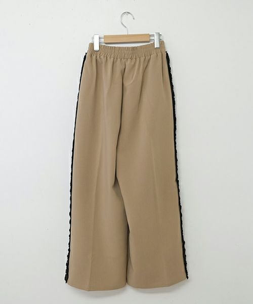 TRANOI.｜サイドプリーツワイドパンツ [[214R514]][C]