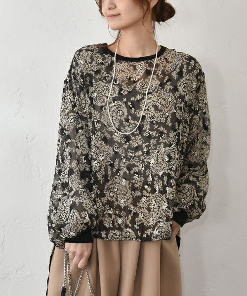  TRANOI.｜ジャガードプルオーバー [[242J203]][C]