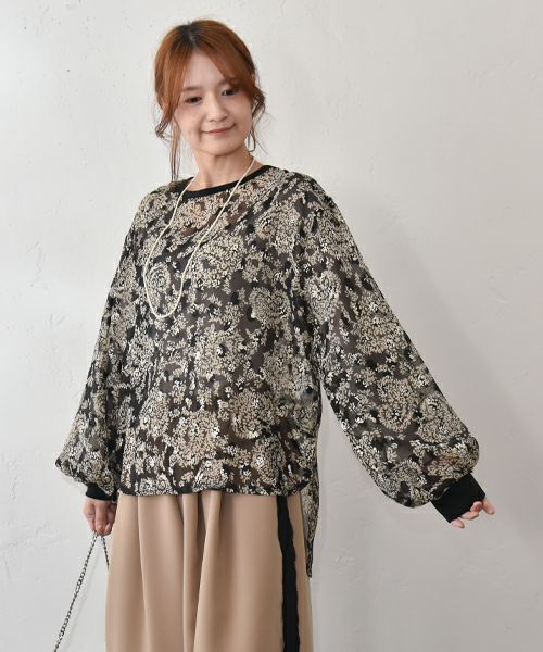  TRANOI.｜ジャガードプルオーバー [[242J203]][C]